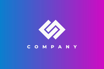 logo letter c double connect chain