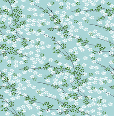 spring background with flowers