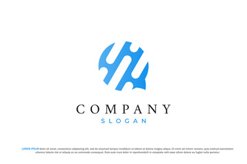 Fototapeta premium logo rain talk chat message