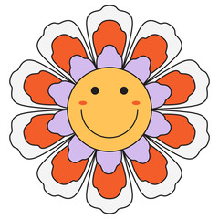 Groovy Flower Cartoon