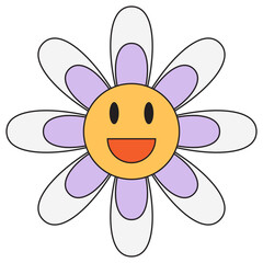 Groovy Flower Cartoon