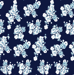 seamless pattern with snowflakes