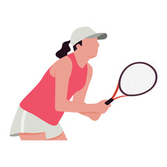 Tennis Player Illustration