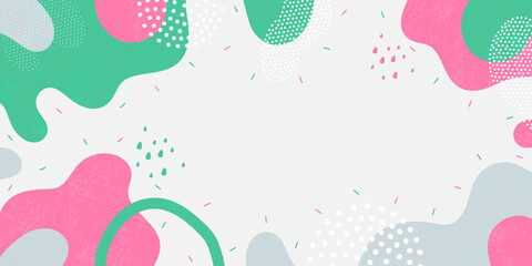 Bright background. Abstract shapes, bright colors. Minimalist pattern background.