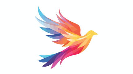 Fototapeta na wymiar Flying Bird Abstract Logo design vector template. 