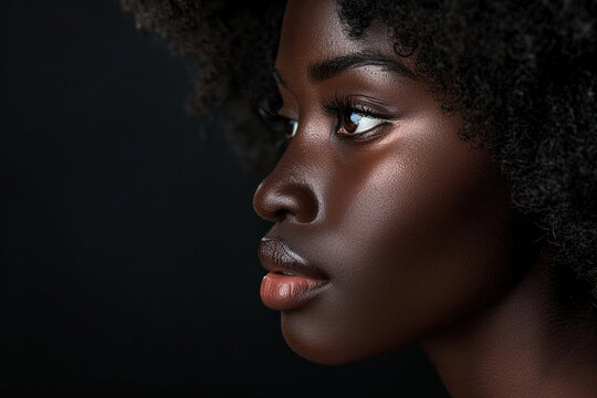 Realphoto of beauty black women confident.