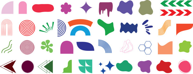 Fototapeta premium colorful geometric shapes