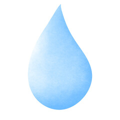 Watercolor drop water illustration, Hand drawing