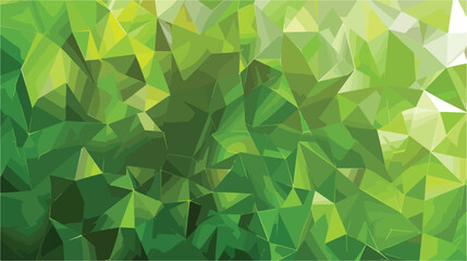 Green polygonal illustration which consist  - obrazy, fototapety, plakaty