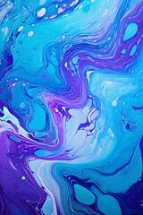 Fototapeta na wymiar Vibrant Cosmic Event - Mesmerizing Abstract HD Background of Swirling Hues of Blue & Purple