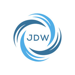 JDW  logo design template vector. JDW Business abstract connection vector logo. JDW icon circle logotype.
