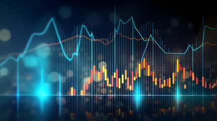 Naklejka premium Digitally Generated Currency and Exchange Stock Chart for Finance and Economy Based Computer Software and Coding Display