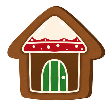 Gingerbread House Cartoon illustration Christmas Cookie Cartoon illustration Dessert For Christmas Cartoon Sweet For Christmas Cartoon Cookie House Cartoon