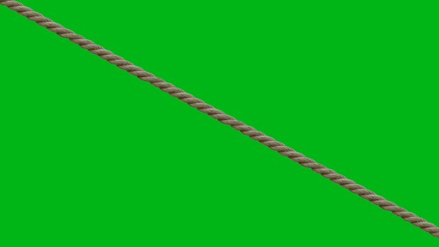 Moving rope motion graphics with green screen background