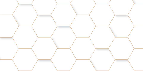 Abstract background with hexagons Abstract hexagon polygonal pattern background vector. seamless bright white abstract honeycomb background.	

