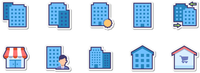 Set of Business Types icons