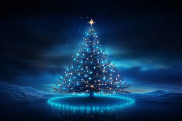 abstract christmas tree