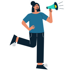 Announcement People Illustration