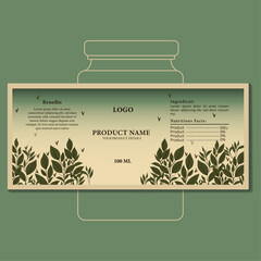 Packaging label design. Vector label design.