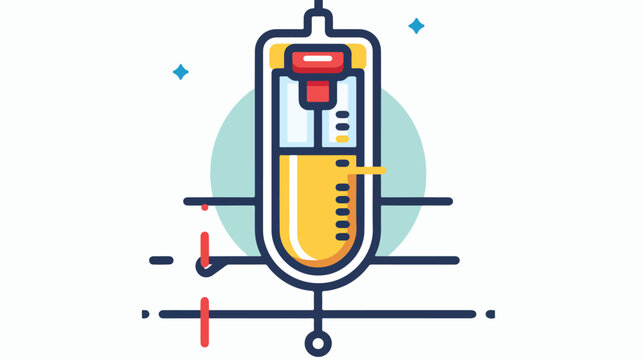 Iv bag healthcare icon image flat vector 