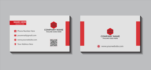 Business card design modern and simple, Clean Design Business Card Layout