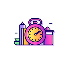 Office Time icon on white background