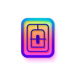  Passcode icon on white background