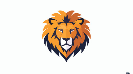 Lion head logo design template Element for the brand
