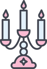Candlestick Vector Icon