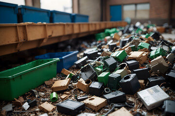 E waste management becomes a major problem - obrazy, fototapety, plakaty