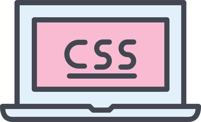 CSS Laptop Vector Icon