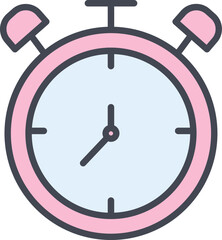 Large Clock Vector Icon