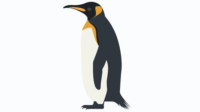 Icon of a large penguin vector  flat vector 