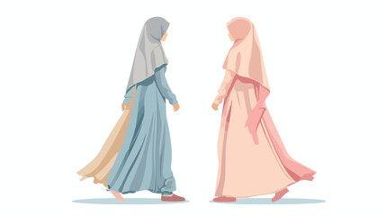 Illustration of dress for Muslima Muslim woman