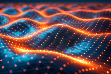 Obraz premium high speed line abstract technology background digital fiber hi tech concept.