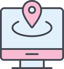 Obraz premium Location Vector Icon