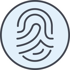 Fingerprint Vector Icon