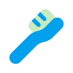 toothbrush duo tone icon