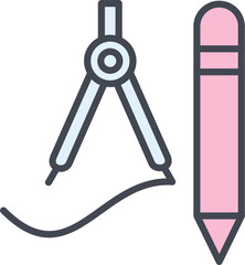 Drawing Tools Vector Icon