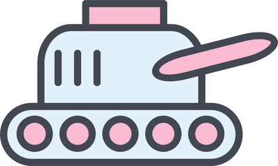 Tank Exhibit Vector Icon