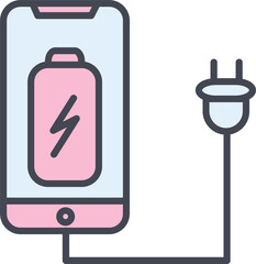 Cell and Plug Vector Icon