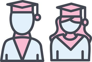 Graduates Vector Icon