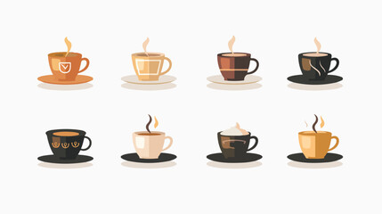 Coffee vector icon flat design best vector icon  Flat
