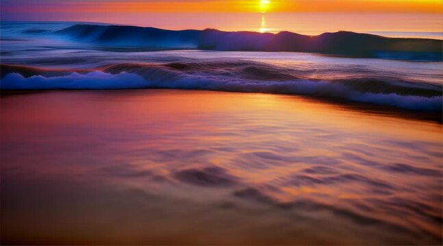 Golden Waters: Sunset and Sunrise Painting the Sky Over Sea and River