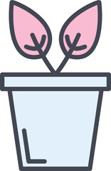 Plant Pot Vector Icon