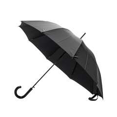 Black umbrella on a transparent background 