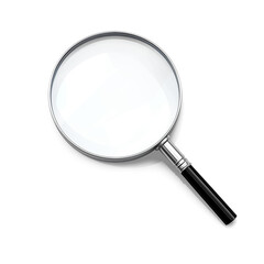 magnifying glass isolated on white