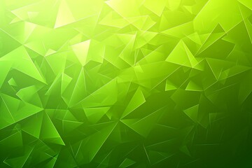Fototapeta na wymiar Abstract background with green triangles, Polygonal design