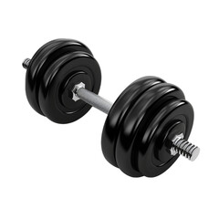 Weightlifting dumbbells on a transparent background 
