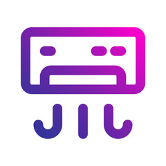 air conditioner gradient icon